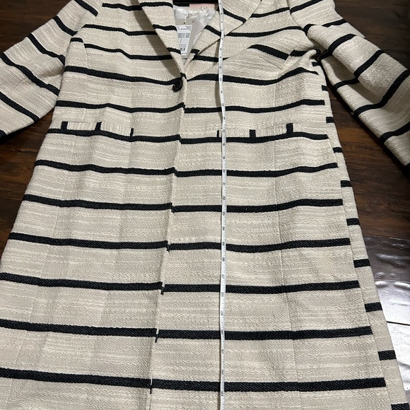 Cream and black striped Jacket. SIZE EU36. BNWT. - Picture 6 of 10